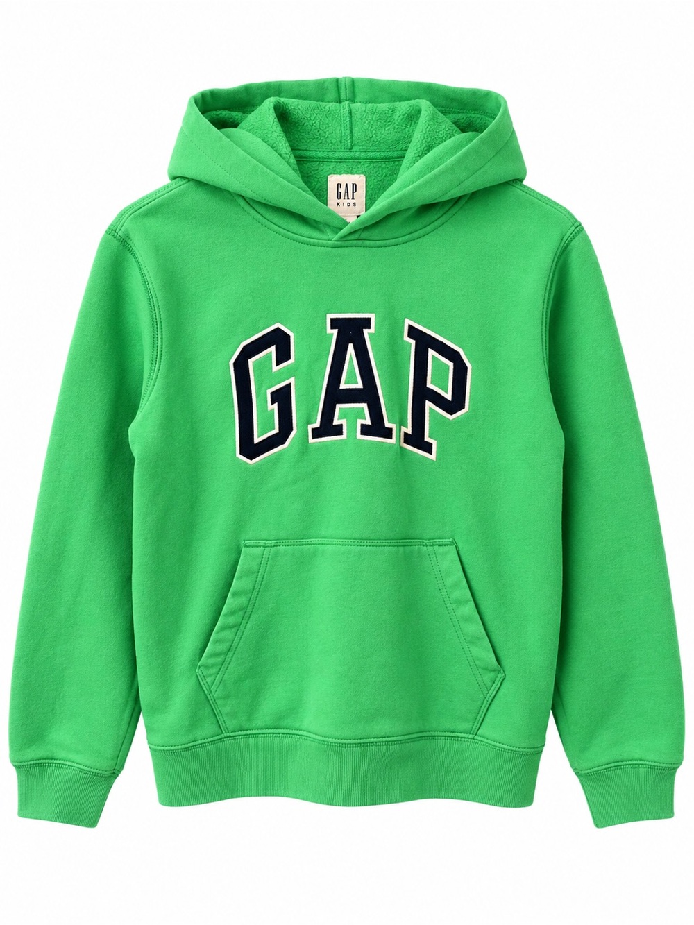 GAP Kids Green Hoodie with Navy Logo